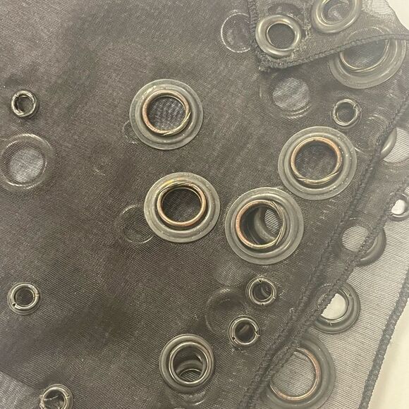 Damaged/Store Return Prada Brown Embellished Chiffon Scarf - Picture 6 of 8